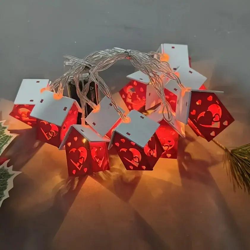 LED Fairy Lights Red Battery Operated String Lights by House Of Avana