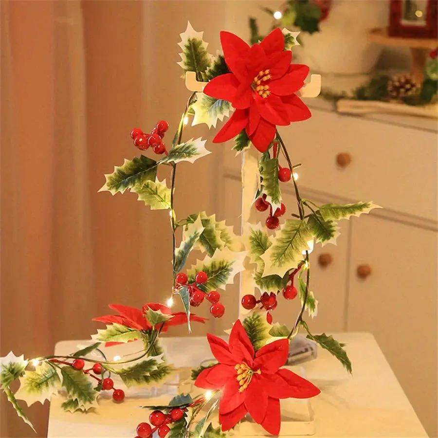 LED Flower Vine Lights - Festive Desktop Decoration by House Of Avana