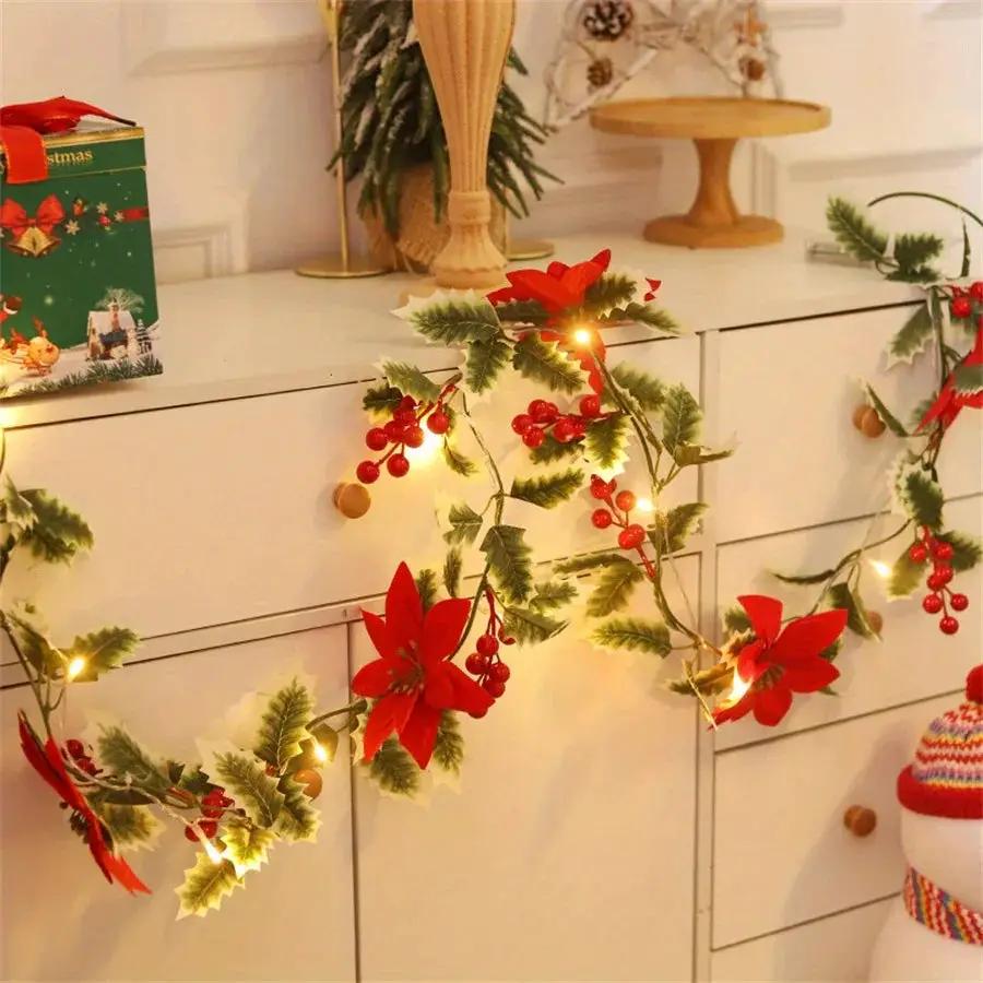 LED Flower Vine Lights - Festive Desktop Decoration by House Of Avana