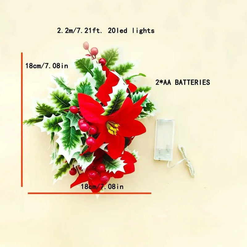 LED Flower Vine Lights - Festive Desktop Decoration by House Of Avana
