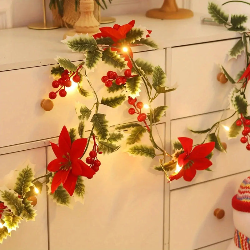 LED Flower Vine Lights - Festive Desktop Decoration by House Of Avana