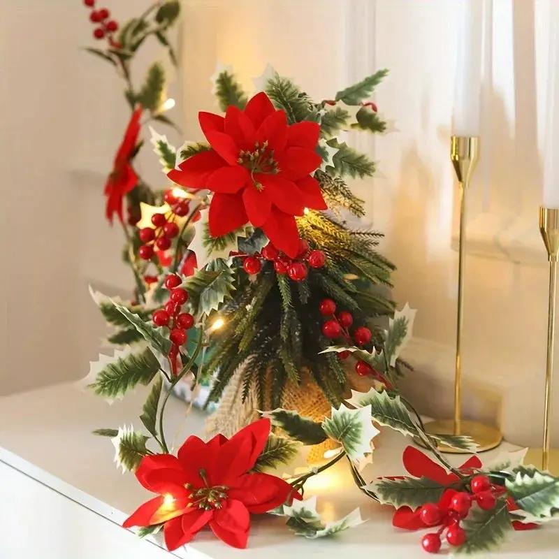 LED Flower Vine Lights - Festive Desktop Decoration by House Of Avana