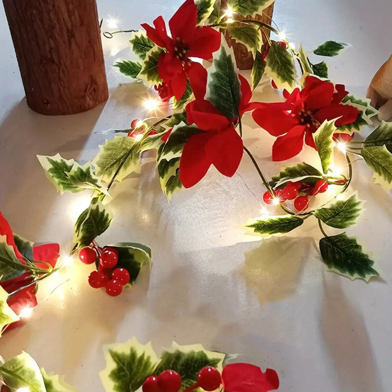 LED Flower Vine Lights - Festive Desktop Decoration by House Of Avana