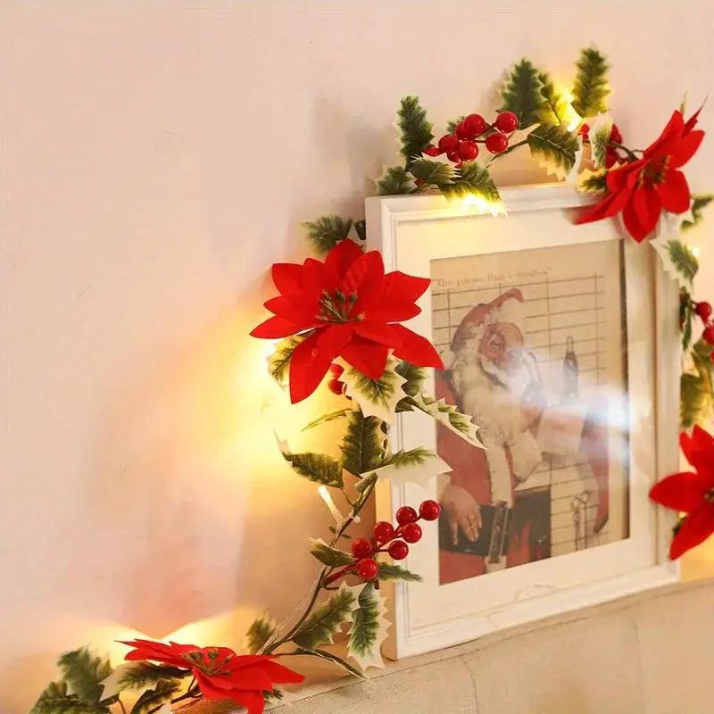 LED Flower Vine Lights - Festive Desktop Decoration by House Of Avana