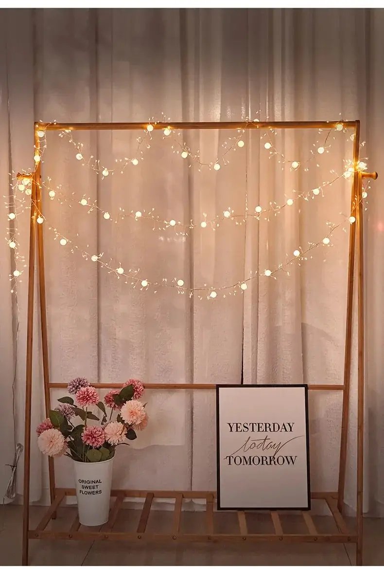 LED Garland String Lights 200cm Long with Warm & Cool LEDs by House Of Avana