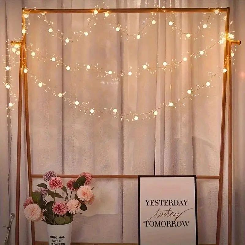 LED Garland String Lights 200cm Long with Warm & Cool LEDs by House Of Avana