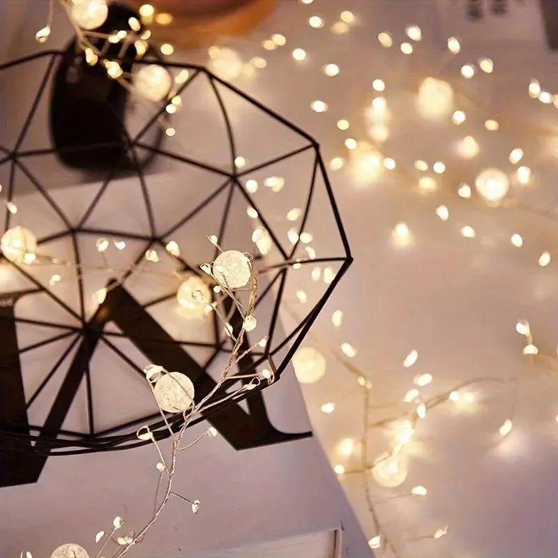 LED Garland String Lights 200cm Long with Warm & Cool LEDs by House Of Avana