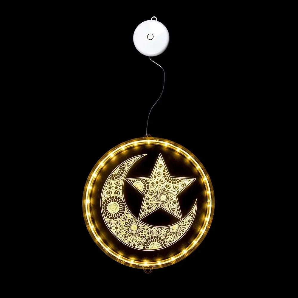 LED Lights - Ramadan Eid Mubarak 12.5cm by House Of Avana