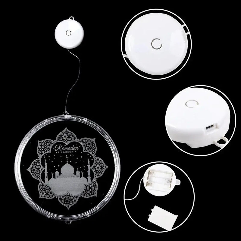LED Lights - Ramadan Eid Mubarak 12.5cm by House Of Avana