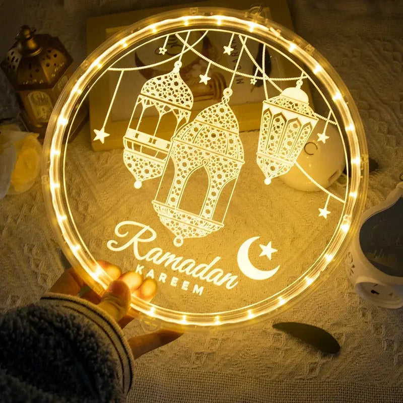 LED Lights - Ramadan Eid Mubarak 12.5cm by House Of Avana