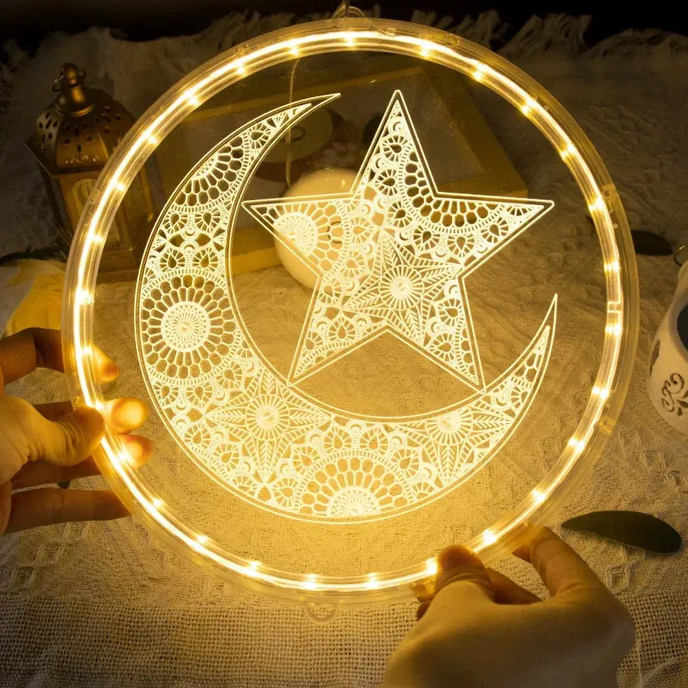 LED Lights - Ramadan Eid Mubarak 12.5cm by House Of Avana