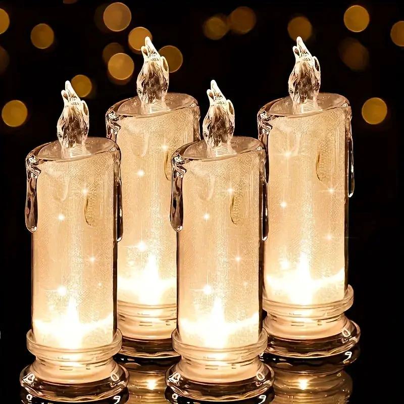 LED Pillar Candles Christmas Decor, Flameless by House Of Avana