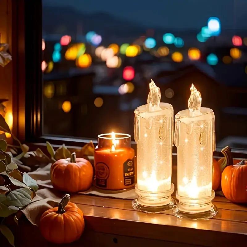 LED Pillar Candles Christmas Decor, Flameless by House Of Avana