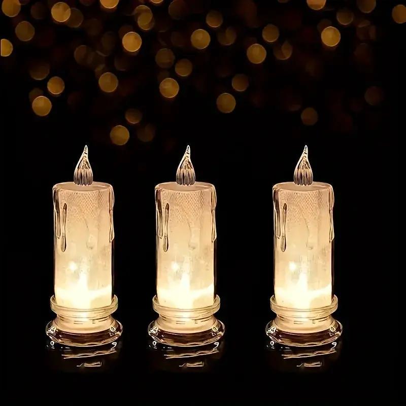 LED Pillar Candles Christmas Decor, Flameless by House Of Avana
