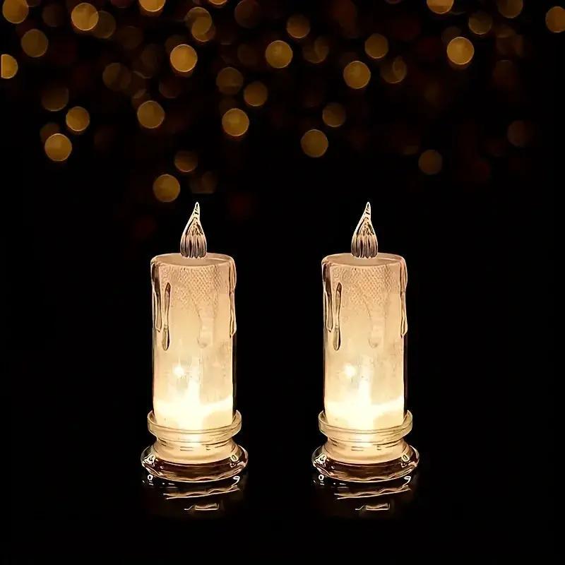 LED Pillar Candles Christmas Decor, Flameless by House Of Avana