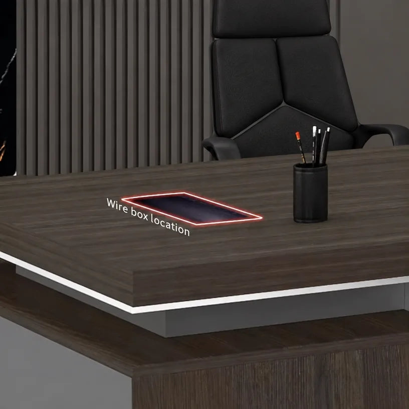 Leeds · Modern Executive L-Shaped Desk, photo 6 of 13