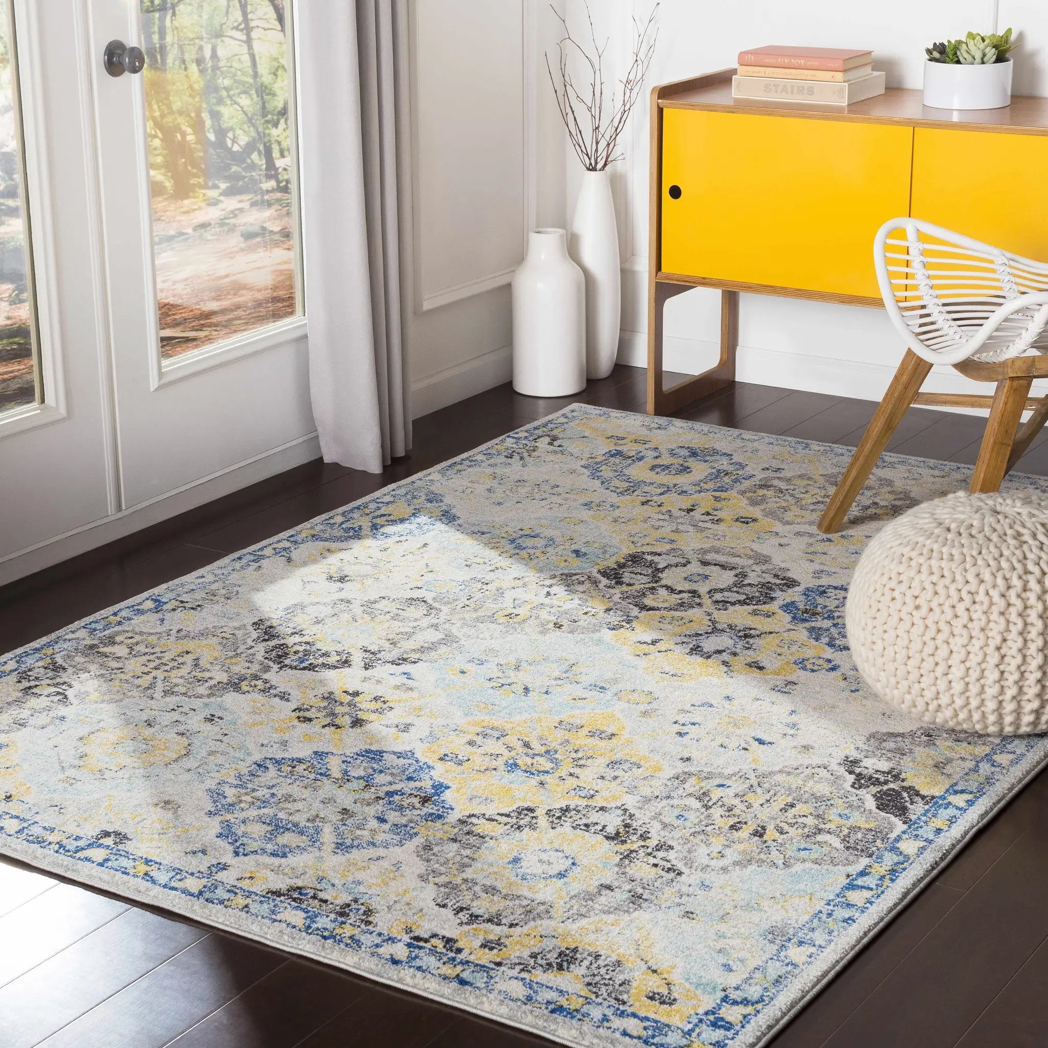Leggett hydrangea Area Rug - Clearance by Boutique Rugs