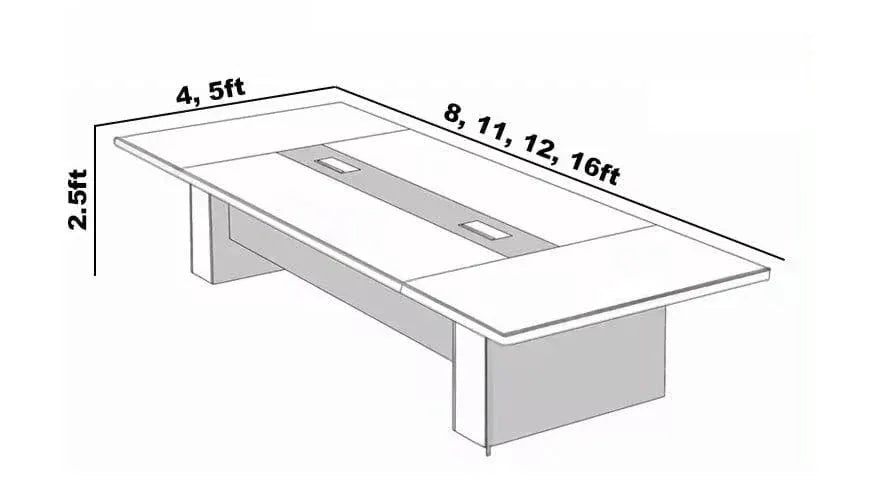 Hendley · Black Conference Room Table by Arc Grove