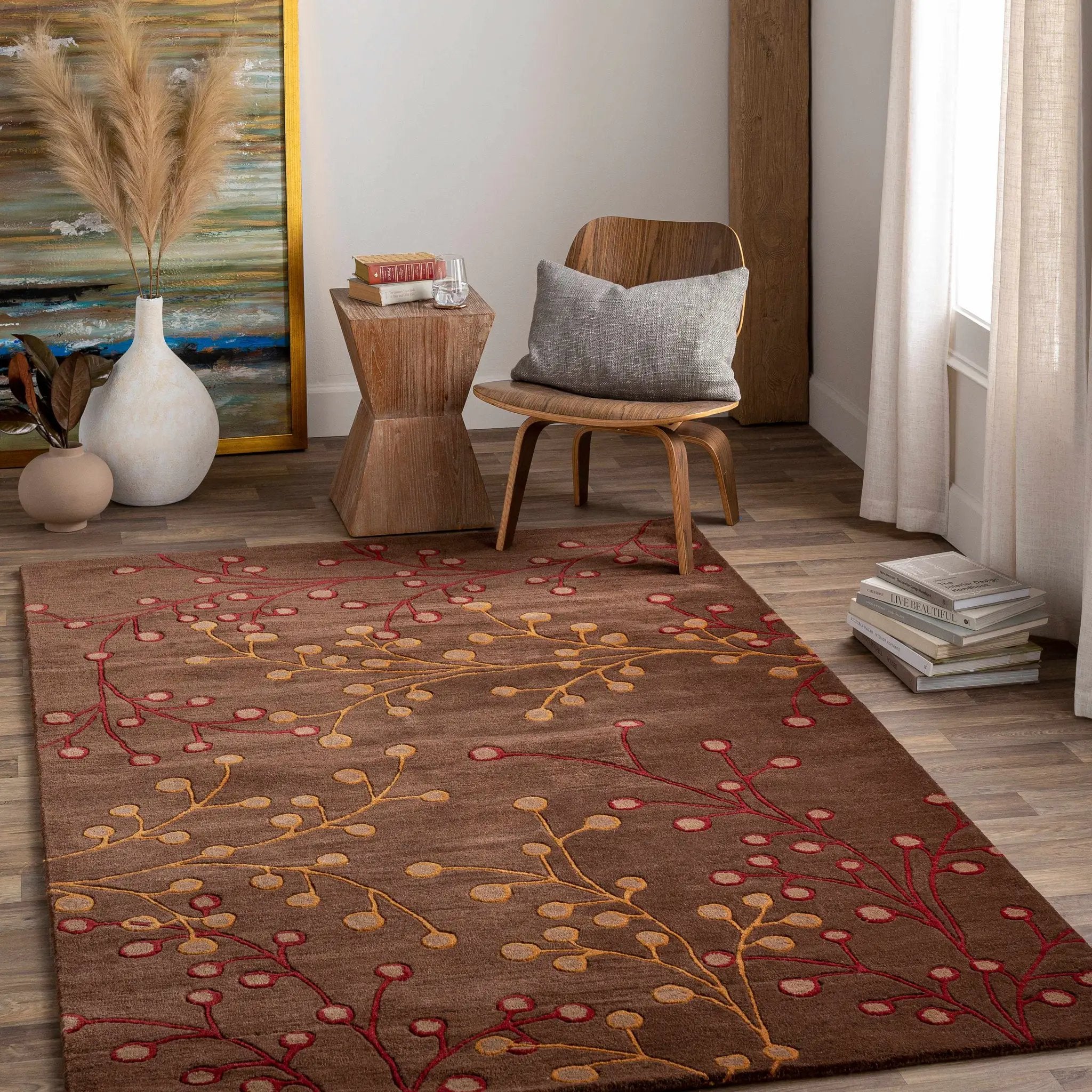 Brown Elsu Area Rug - Clearance by Boutique Rugs
