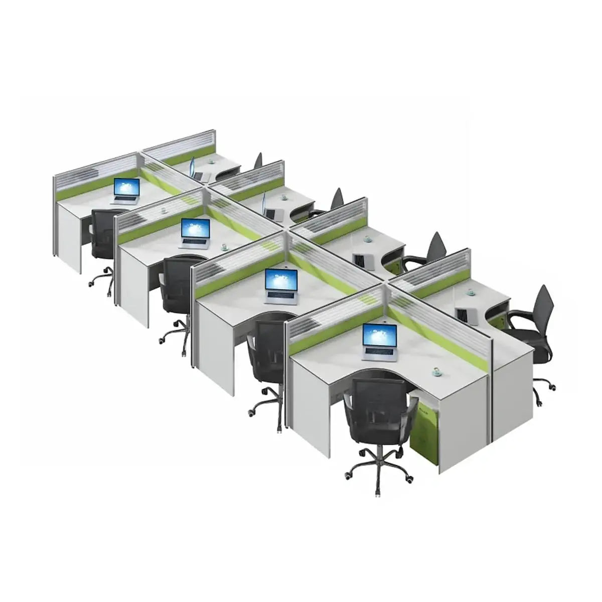 Velnor · L-Shaped Cubicle Workstation by Arc Grove