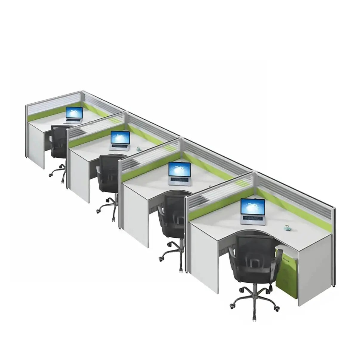 Velnor · L-Shaped Cubicle Workstation by Arc Grove