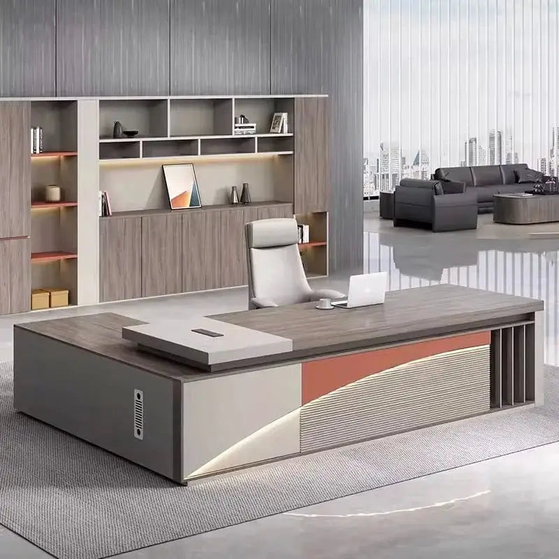 Lachlan · Modern L-Shaped Executive Desk by Arc Grove