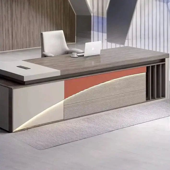 Lachlan · Modern L-Shaped Executive Desk by Arc Grove