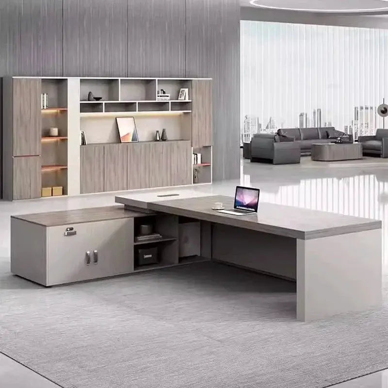 Lachlan · Modern L-Shaped Executive Desk by Arc Grove