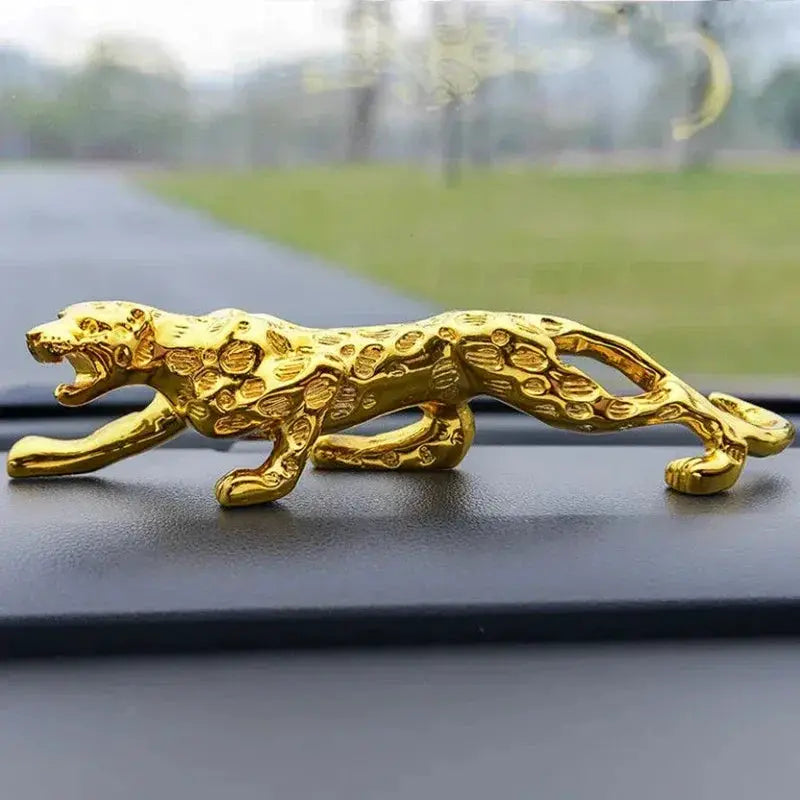 Luxury Running Leopard Car Dashboard Figurine for Home & Office Decor by House Of Avana