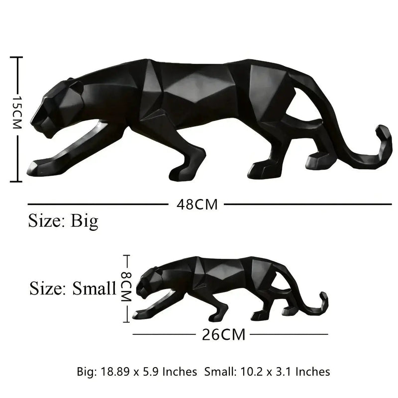 Leopard Sculpture - Handcrafted Modern Abstract Large by House Of Avana