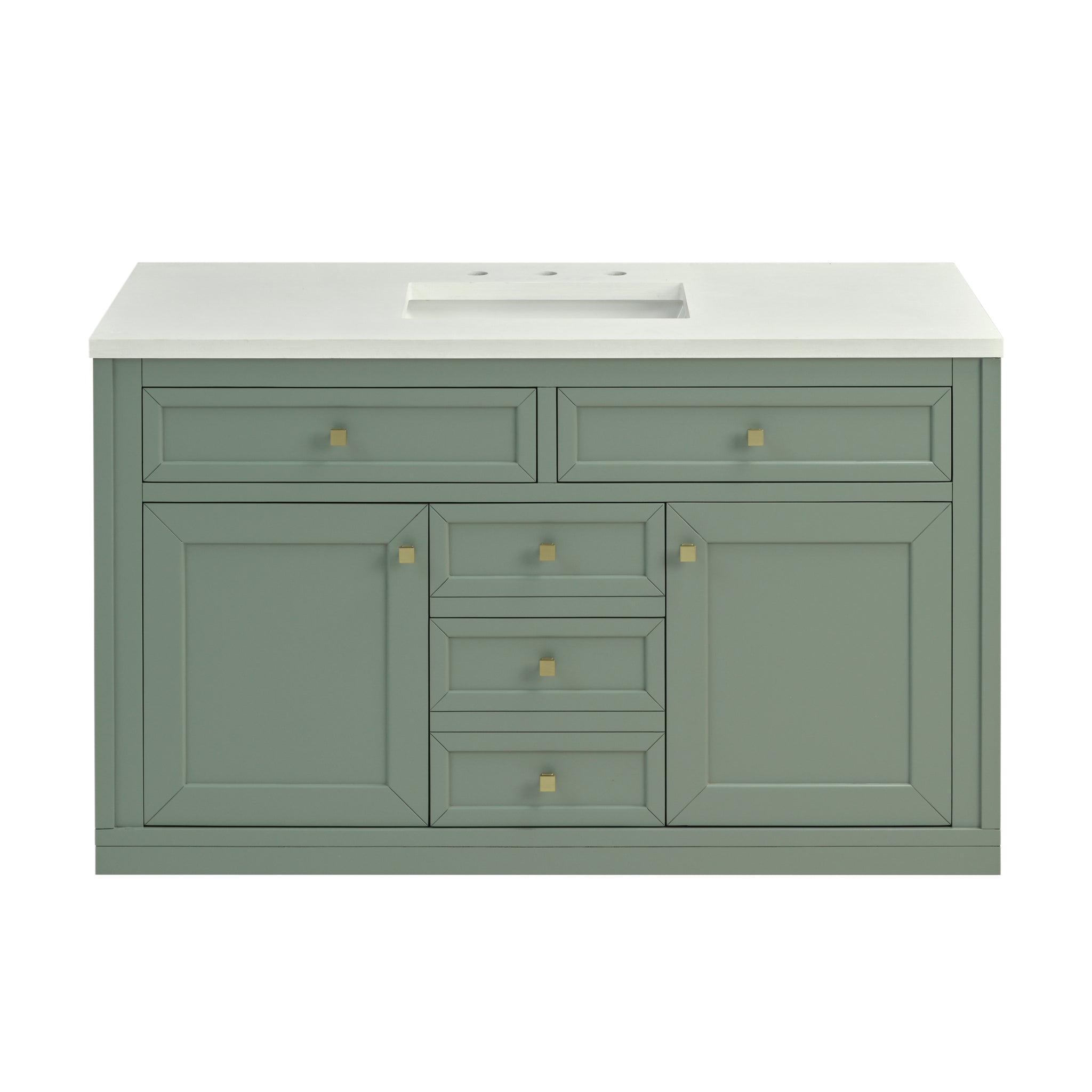 James Martin Chicago 48" Single Bathroom Vanity, Smokey Celadon by James Martin