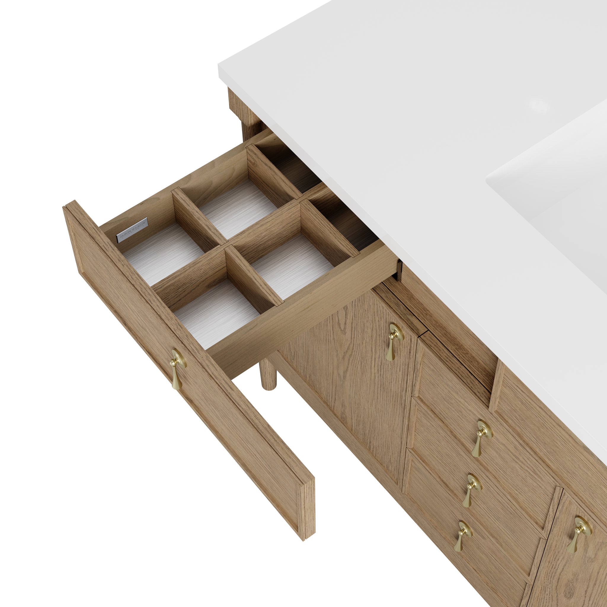 James Martin Kinnsden 48" Single Bathroom Vanity, Weathered Oak by James Martin
