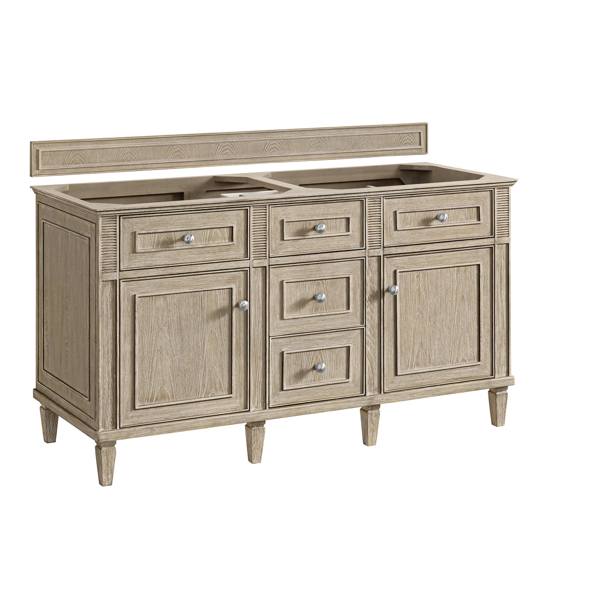 James Martin Lorelai 60" Double Bathroom Vanity, Whitewashed Oak, view 20
