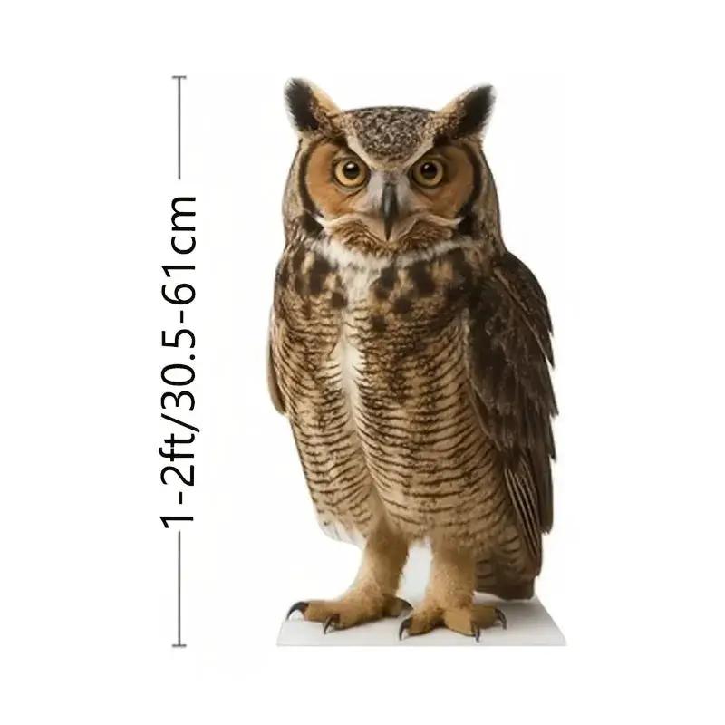 Life Size Owl Cardboard Cutout Standup for Events and Decor by House Of Avana