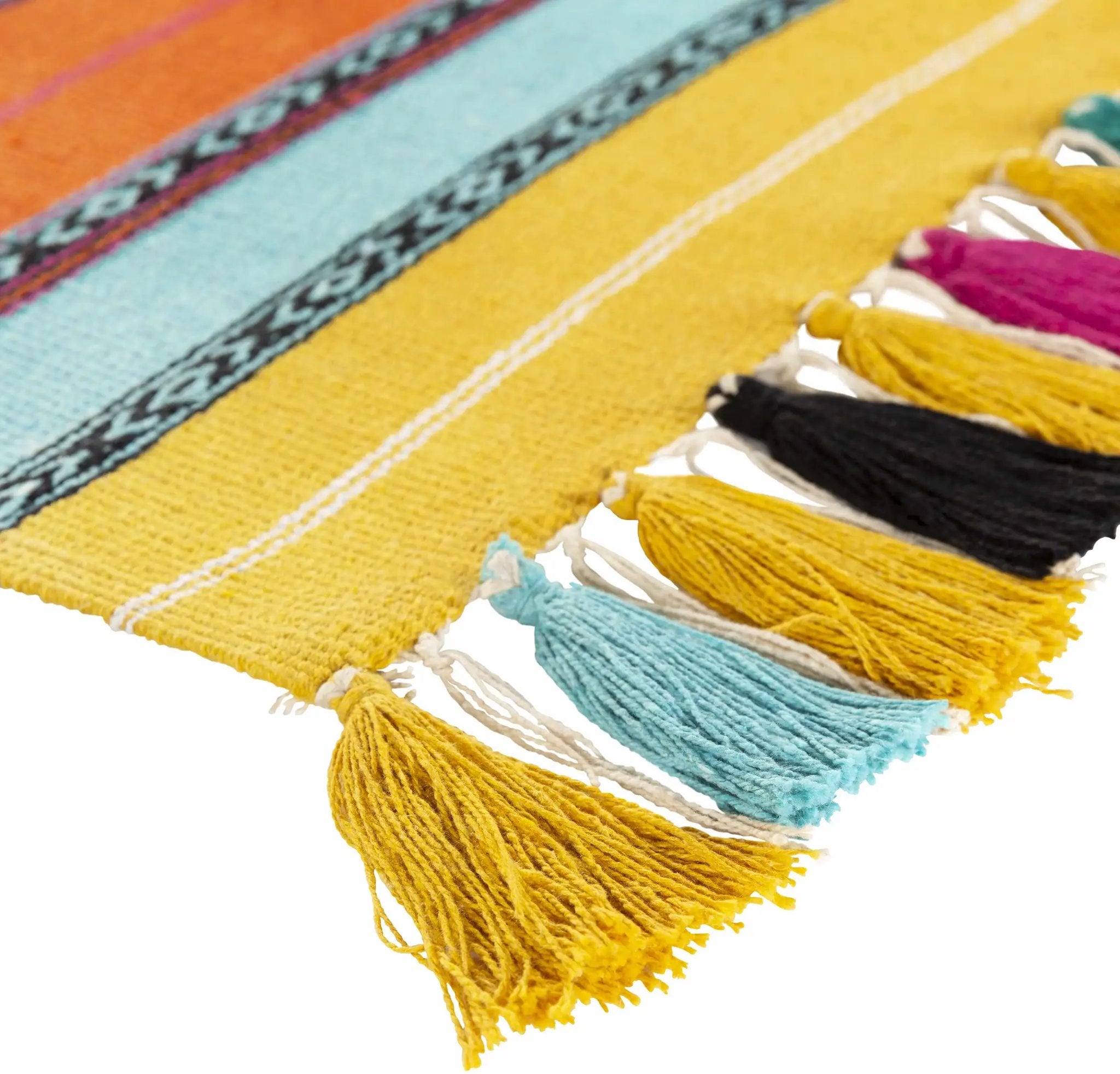 Ligaya Colorful Striped Bohemian Wall Hanging - Clearance by Boutique Rugs