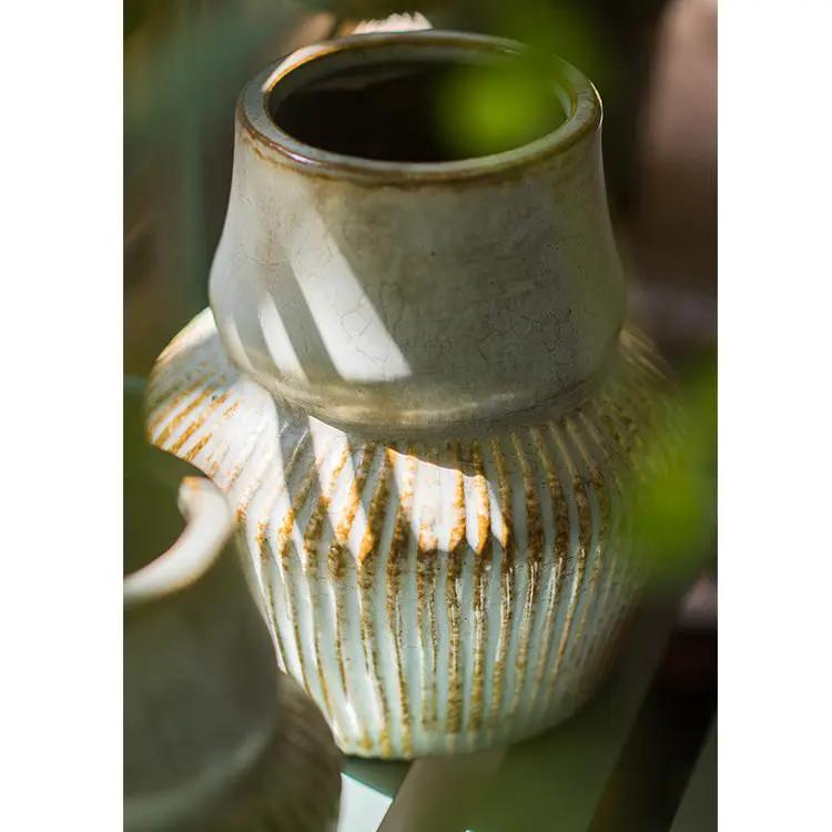 Light Blue Underglazed Ceramic Vase by RusticReach