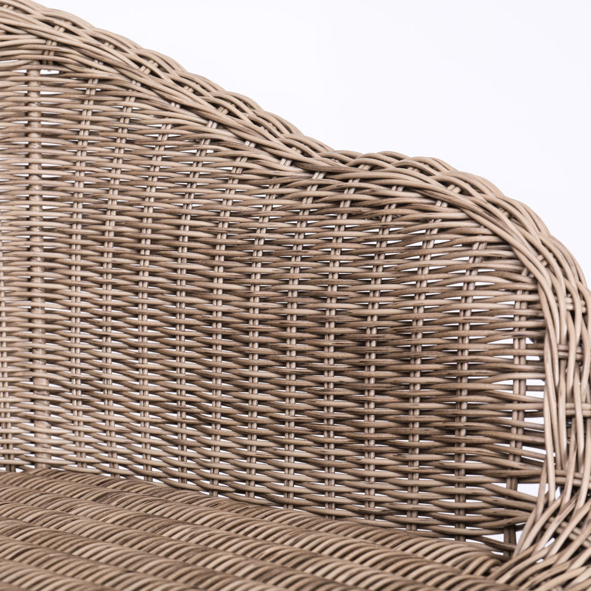 Light Brown Outdoor Metal Wicker Barstool Set of 2 with Iron Frames, photo 15 of 15