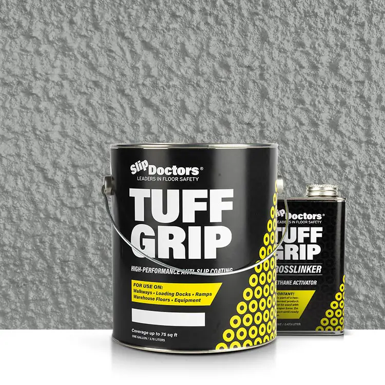 Tuff Grip or Tuff Grip Extreme - Aggressive Traction Non-Skid Floor Paint by SlipDoctors