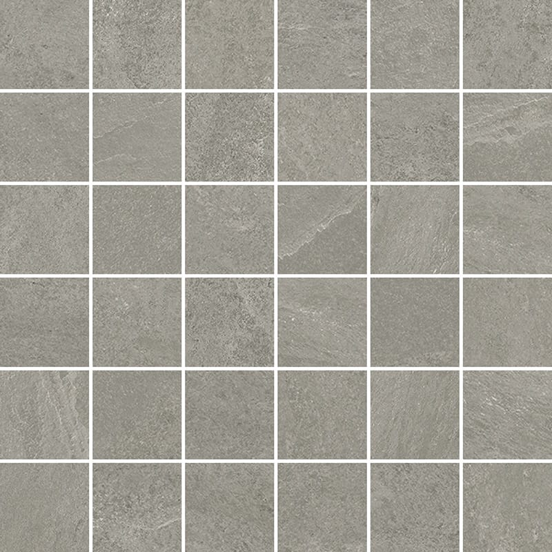 Light Grey 2x2 Natural Porcelain Natural 12x12 Mosaics