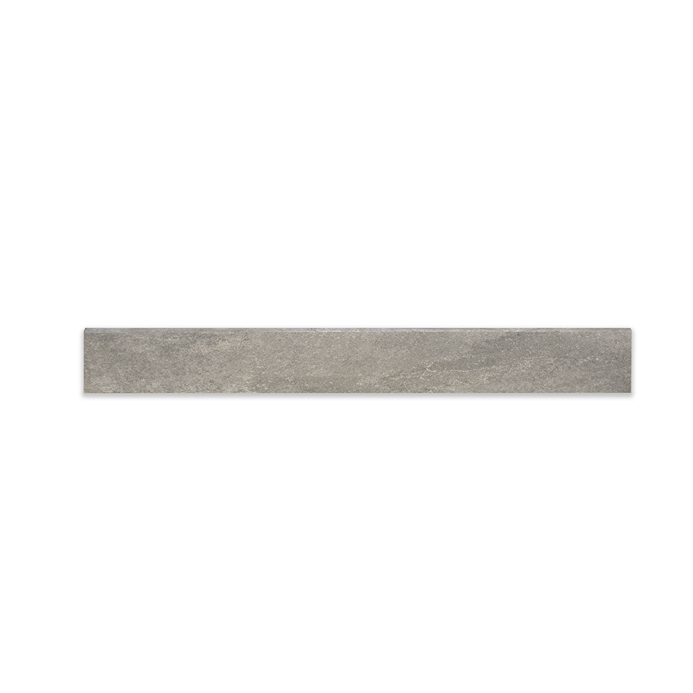 Light Grey Battiscopa 2 3/4x24 Natural Porcelain Natural 3x24 Base