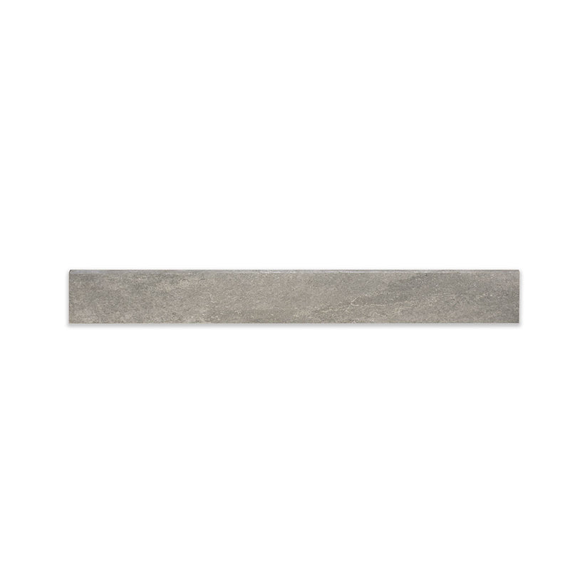 Light Grey Battiscopa 2 3/4x24 Natural Porcelain Natural 3x24 Base