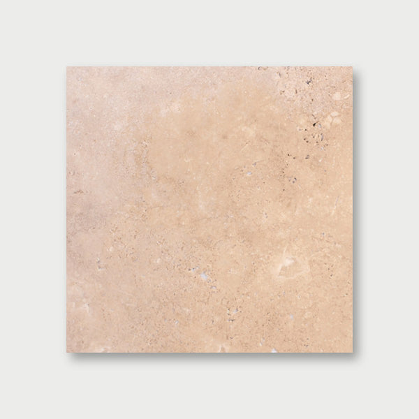 Light Select Tumbled Travertine Pavers 16x16