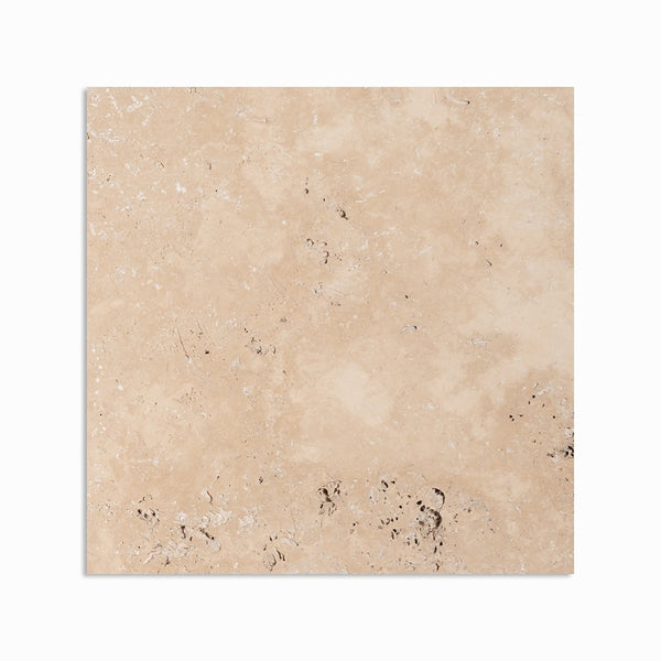 Light Standard Tumbled Travertine Pavers 8x8