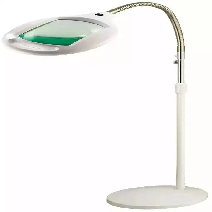 LightView Pro 8X10 - Full Page Magnifying Floor Lamp - Hands Free Magnifier with Bright LED Light for Reading - Flexible Gooseneck Holds Position by Outdoor Solar Outlet