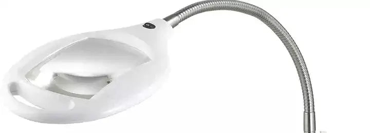 LightView Pro 8X10 - Full Page Magnifying Floor Lamp - Hands Free Magnifier with Bright LED Light for Reading - Flexible Gooseneck Holds Position by Outdoor Solar Outlet
