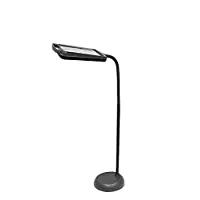LightView Pro 8X10 - Full Page Magnifying Floor Lamp - Hands Free Magnifier with Bright LED Light for Reading - Flexible Gooseneck Holds Position by Outdoor Solar Outlet
