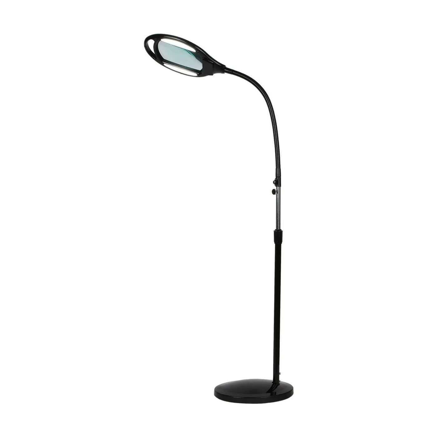 LightView Pro 8X10 - Full Page Magnifying Floor Lamp - Hands Free Magnifier with Bright LED Light for Reading - Flexible Gooseneck Holds Position by Outdoor Solar Outlet