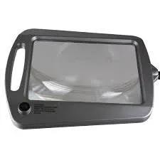 LightView Pro 8X10 - Full Page Magnifying Floor Lamp - Hands Free Magnifier with Bright LED Light for Reading - Flexible Gooseneck Holds Position by Outdoor Solar Outlet