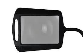 LightView Pro 8X10 - Full Page Magnifying Floor Lamp - Hands Free Magnifier with Bright LED Light for Reading - Flexible Gooseneck Holds Position by Outdoor Solar Outlet