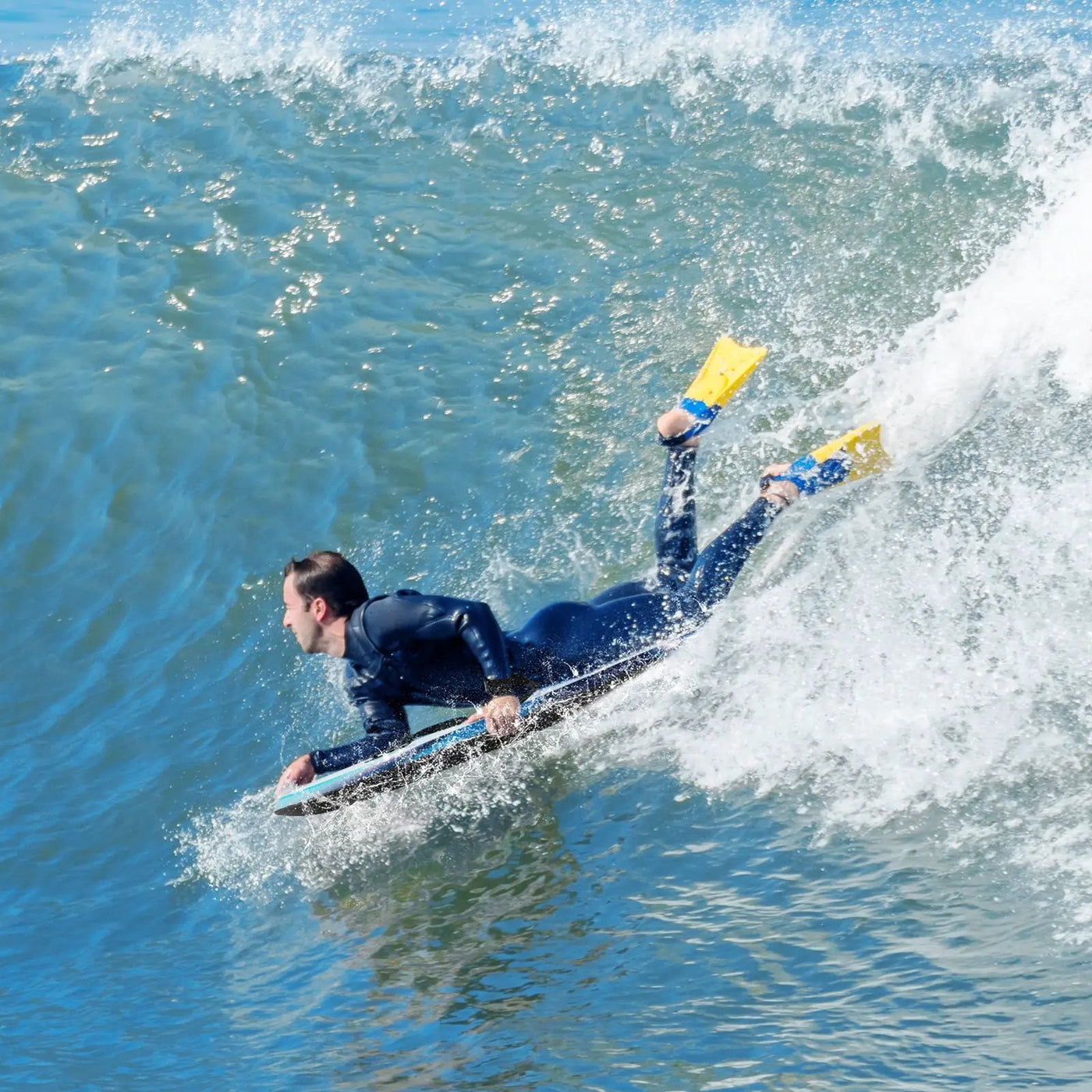 33/37/41 Inches Lightweight Body Board Boogie Board with EPS Core XPE Deck HDPE Bottom by DirectDeals